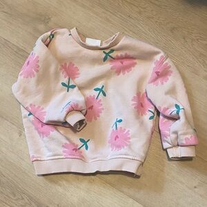 Zara flower sweatshirt